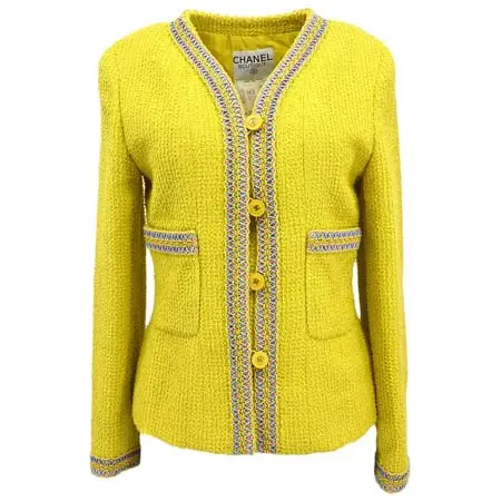 シャネル(CHANEL) アパレル(洋服) 1994 Collarless Jacket Yellow