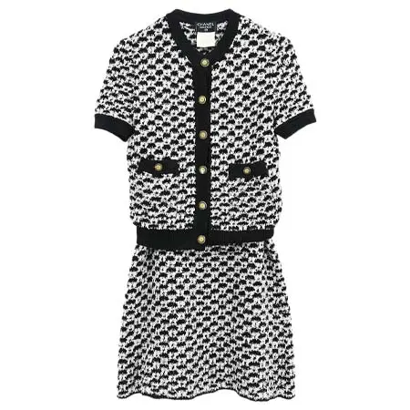 シャネル(CHANEL) アパレル(洋服) 1997 Setup Top Skirt Black