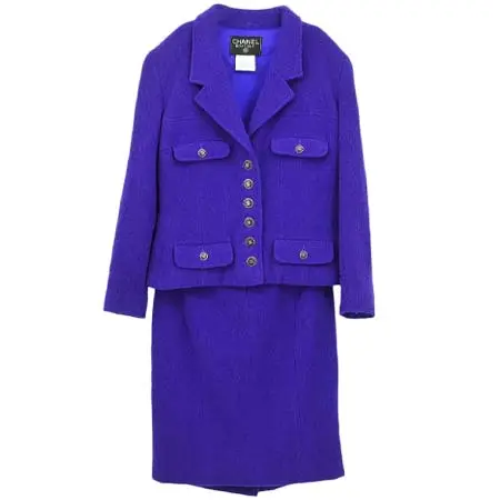 シャネル(CHANEL) アパレル(洋服) 1995 Setup Suit Jacket Skirt Purple