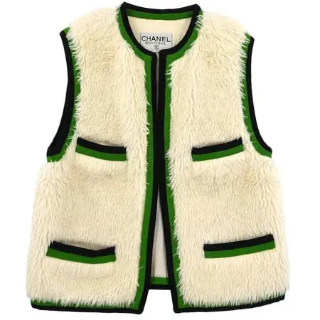シャネル(CHANEL) アパレル(洋服) Sleeveless Fur Vest White