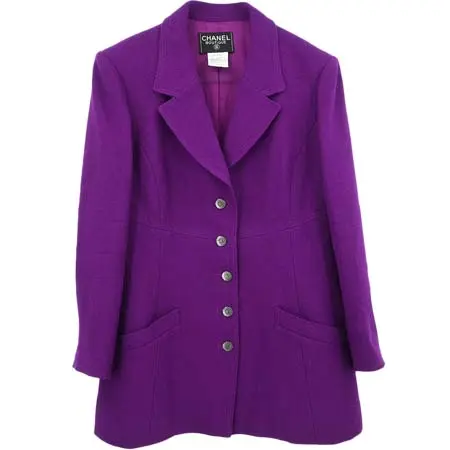 シャネル(CHANEL) アパレル(洋服) Single Breasted Jacket Purple