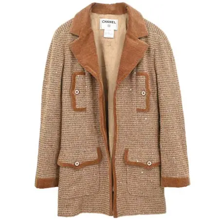 シャネル(CHANEL) アパレル(洋服) 2003 Jacket Coat Tweed Brown