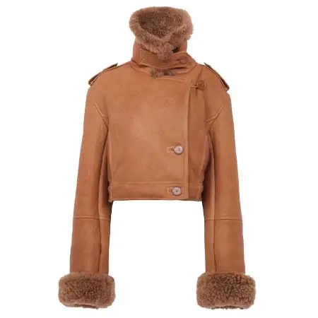 クロエ(Chloe) アパレル(洋服) レザー製クロップドボクシージャケット