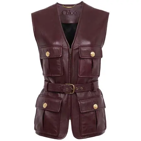 クロエ(Chloe) アパレル(洋服) レザー製ユーティリタリアンベスト