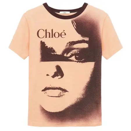 クロエ(Chloe) アパレル(洋服) コットンジャージー製クルーネック ロゴTシャツ