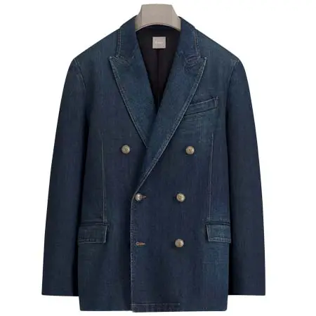 ディオール(DIOR) アパレル(洋服) ダブルブレスト デニムジャケット コットンデニム