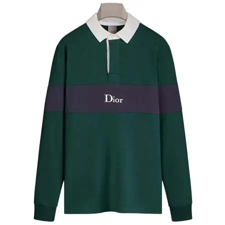 ディオール(DIOR) アパレル(洋服) ロングスリーブ ポロシャツ (リラックス フィット) コットンジャージー