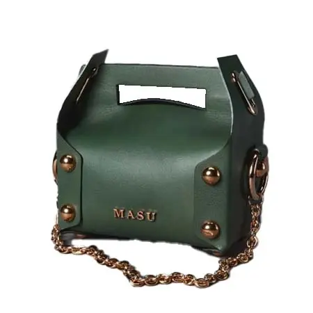 MASU(エムエーエスユー) レザー製ケーキバッグ – モスグリーン / M26U6OJ008
