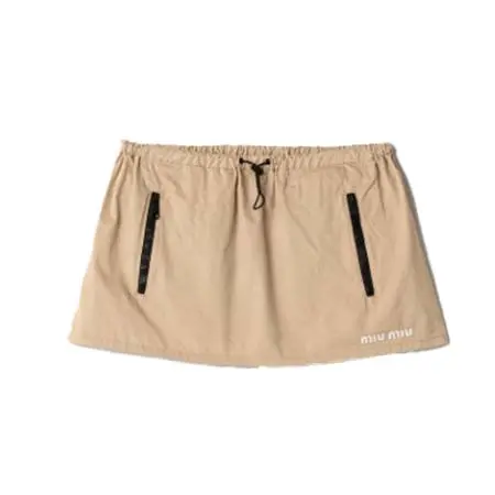 ミュウミュウ(MIU MIU) アパレル(洋服) ウォッシュドギャバジン ミニスカート G2754_19LW_F0065_S_OOO