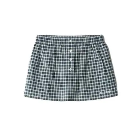 ミュウミュウ(MIU MIU) アパレル(洋服) プレイド ミニスカート MG2760_19U3_F0A8Z_S_OOO