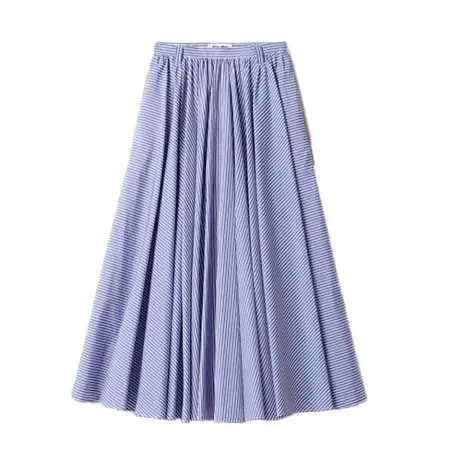 ミュウミュウ(MIU MIU) アパレル(洋服) バーティカルストライプ ポプリン マキシ スカート MG2459_195D_F098Z_S_OOO