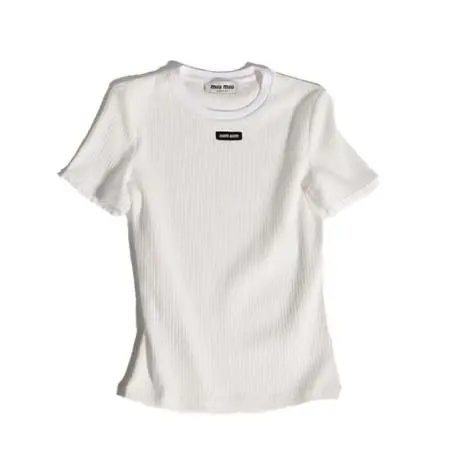 ミュウミュウ(MIU MIU) アパレル(洋服) コットン Tシャツ MT2251_1951_F0009_S_OOO