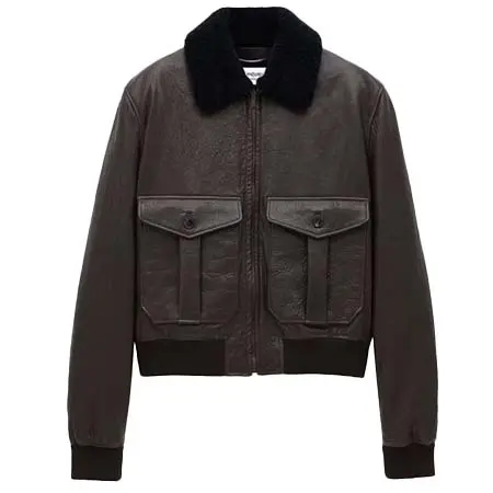サンローランパリ(SAINT LAURENT PARIS) アパレル(洋服) ボンバージャケット（バブルラムスキン＆シアリング）837416YCTY22512