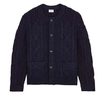 サンローランパリ(SAINT LAURENT PARIS) アパレル(洋服) ケーブルニットカーディガン（ウール）A003MCY77OL4240