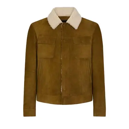 トムフォード(TOM FORD) アパレル(洋服) 起毛スエードシアリングカラートラッカージャケット LBI005-LMS025