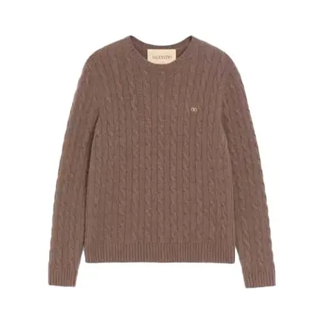 ヴァレンティノ(VALENTINO) アパレル(洋服) Vロゴ ケーブルニット カシミア ニットプル 9V3KC38ZBLJ_E04