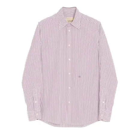 ヴァレンティノ(VALENTINO) アパレル(洋服) ストライプ Vロゴ エンブロイダリー コットンポプリン シャツ 9V3ABS81BMR_0QZ