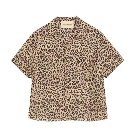 ヴァレンティノ(VALENTINO) アパレル(洋服) フォーヴエクラ アニマリエプリント ハボタイシルク ボウリングシャツ 9V3AA211BKS_CF3