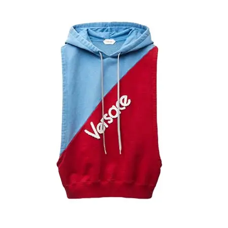 ヴェルサーチェ(VERSACE) アパレル(洋服) 刺繍入り コットン ノースリーブ フーディ 1025434-1A18397_2VN80