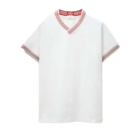 ヴェルサーチェ(VERSACE) アパレル(洋服) ジャカード ストレッチ コットンジャージー Tシャツ 1026107-1A18712_1W000