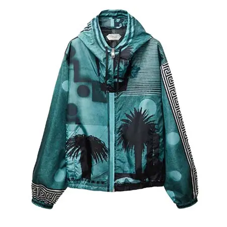 ヴェルサーチェ(VERSACE) アパレル(洋服) プリント ナイロン ウインドブレーカー 1025937-1A18674_5GE50