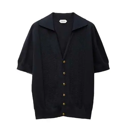 ヴェルサーチェ(VERSACE) アパレル(洋服) シルクコットン ニット ポロシャツ 1023518-1A17386_1U040