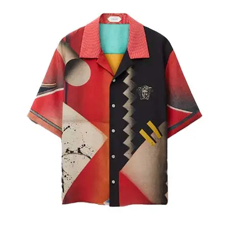 ヴェルサーチェ(VERSACE) アパレル(洋服) プリント クレープデシン シルク シャツ 1025703-1A18727_5X000
