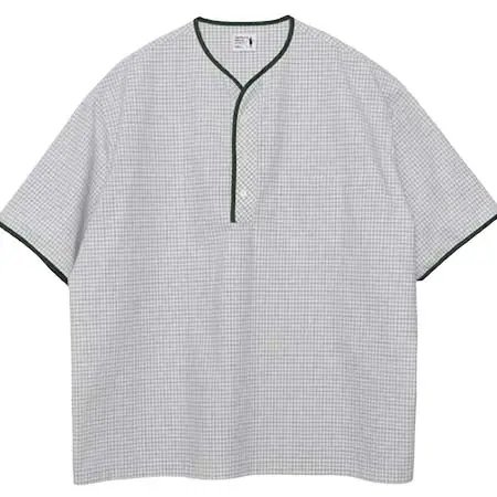 ヘンリーネック デパートメント(HENLEY NECK DEPARTMENT) Albert Henley Neck Shirt / NARROW PLAID TYPEWRITER HD261-50007