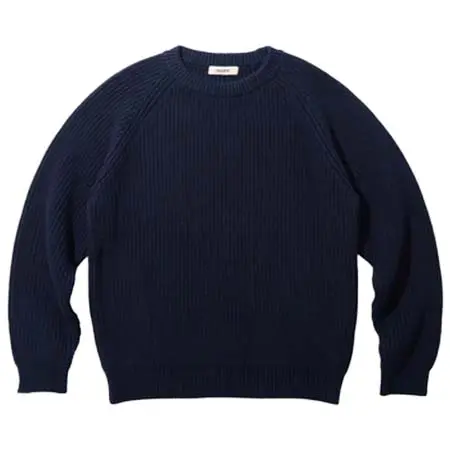 ウス(HOUSSE) Rib-Stitch Cotton Sweater