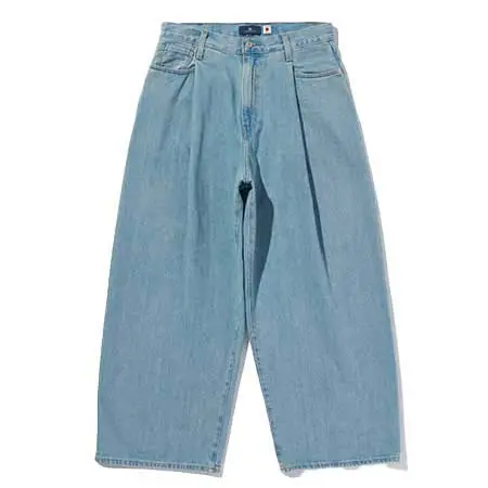 Levi’s(リーバイス) BLUETAB ワイドプリーツ CROP ジーンズ a91360002
