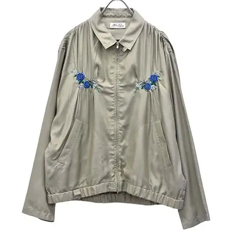 ニューローズ(NewRose) Embroidery Wrinklework Blouson