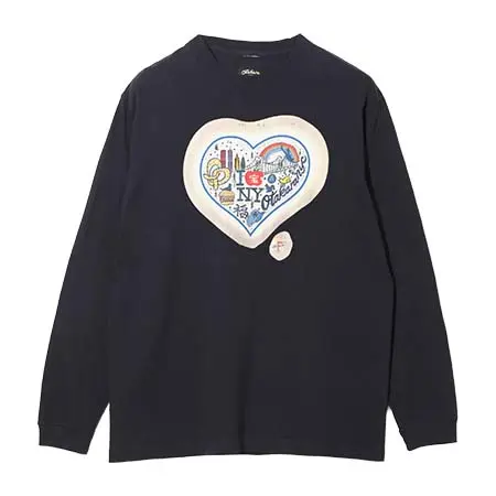 オタカラエヌワイシー(OATAKARA NYC) Long Sleeve Batik Print Tee – Heart SX1848