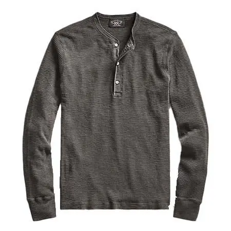 RRL(ダブルアールエル) ワッフルニット ヘンリーネック シャツ 86348