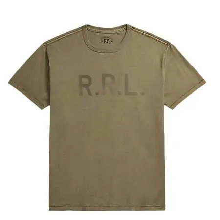 RRL(ダブルアールエル) ガーメントダイド ロゴ ジャージー Tシャツ 100028413