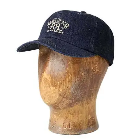RRL(ダブルアールエル) ランチ ロゴ デニム ボール キャップ 100042474