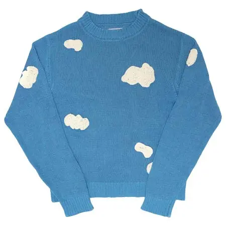 ショウタヒヤマ(SHOTAHIYAMA) CLOUD AND SKY COTTON KNIT SWEATER