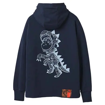 ストレートエッジ(STRAIGHT EDGE) Hoodie x NISHINO AKIHIRO：Midnight Navy