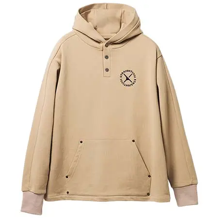 ストレートエッジ(STRAIGHT EDGE) CORE LINE Hoodie：Sand Beige