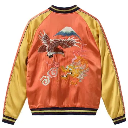 東洋エンタープライズ(トウヨウエンタープライズ) TAILOR TOYO Lot No. TT15911-159 / Late 1940s Style Acetate Souvenir Jacket KOSHO & CO. Special Edition “EAGLE & DRAGON” × “JAPAN MAP”