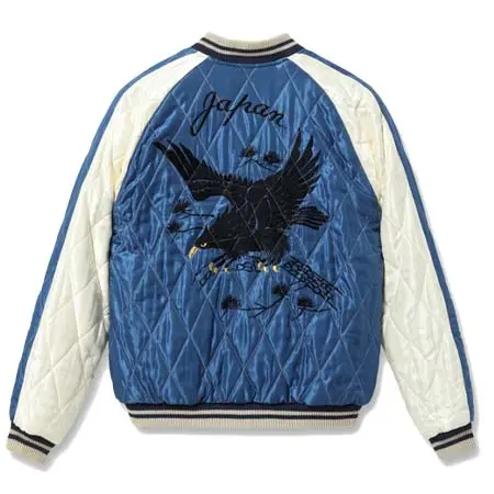 東洋エンタープライズ(トウヨウエンタープライズ) TAILOR TOYO Lot No. TT15792-138 / Mid 1950s Style Velveteen Souvenir Jacket “WHITE DRAGON” × “BLACK EAGLE”