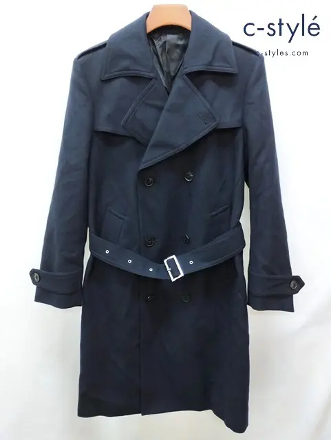 Paul Smith ポールスミス ウールトレンチコート M ブラック 日本製 PF-KS-32586