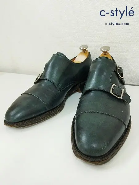 JOHN LOBB ジョンロブ 革靴 7 ブラック ダブルバックル William シューツリー付