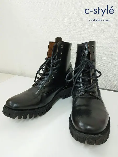 DIESEL ディーゼル レースアップブーツ 40 ブラック