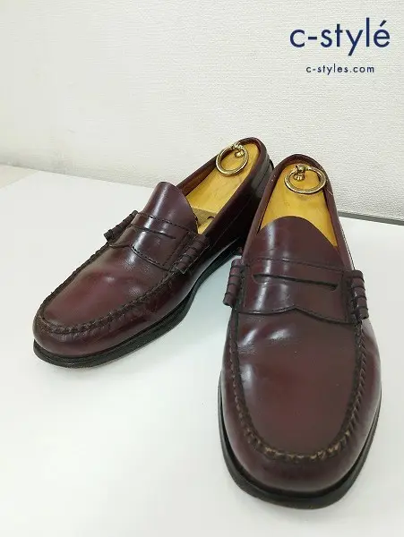 GH BASS&CO ジーエイチバス ローファー 8・1/2 赤茶系 WEEJUNS シューツリー付き