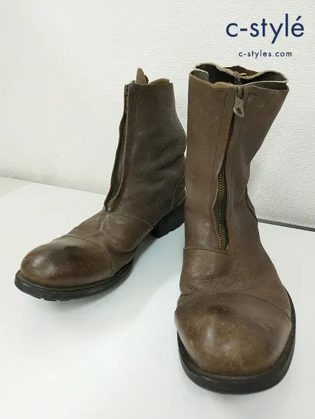 alfredoBANNISTER アルフレッドバニスター センタージップブーツ 42 茶系