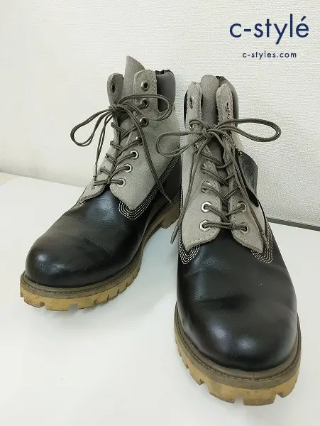 Timberland ティンバーランド レースアップブーツ 10W ブラック×グレー A13QN 4240