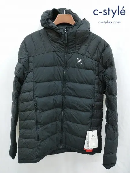 MONTURA モンチュラ ダウンジャケット L ブラック RENON HOODED DUVET レノンフーデッドデュベ