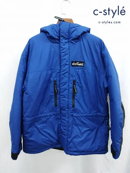 WILD THINGS ワイルドシングス ダウンジャケット M ブルー系 DacronChamonix WT22109TJ