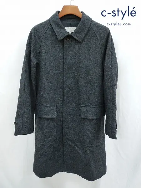 MARGARET HOWELL マーガレットハウエル ウールコート M グレー系 日本製 ステンカラー 579-7210005