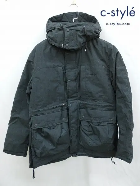 NANGA ナンガ ダウンジャケット M グレー系 日本製 TAKIBI DOWN JACKET タキビ I000007